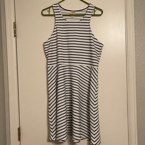 Women’s black and white stripe dress